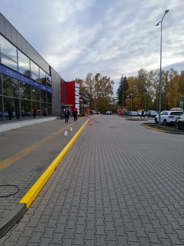 Dammes Centra horizontālo līniju atjaunošana